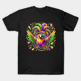 Parrot Mardi Gras T-Shirt Carnival Parade Bird Lover Costume T-Shirt T-Shirt